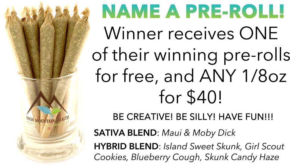Come Up With A Great Name For Each Of These Pre-roll - Good Pre Roll Names (1000x564), Png Download