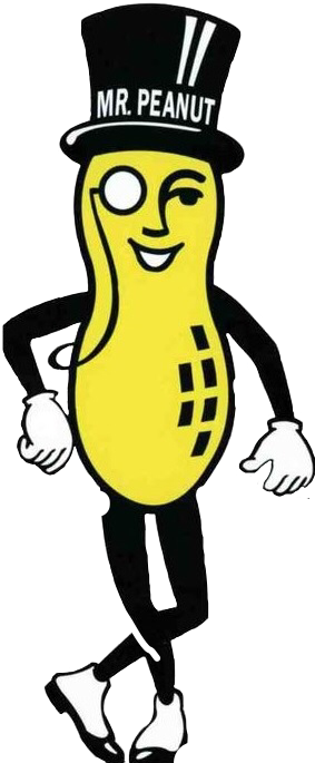 Report Abuse - Mr Peanut (283x685), Png Download