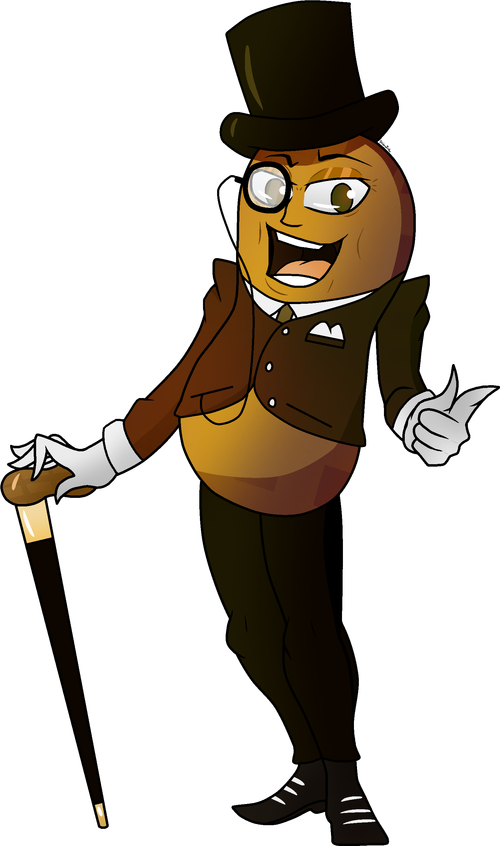 Nut - Cartoon (1750x2888), Png Download