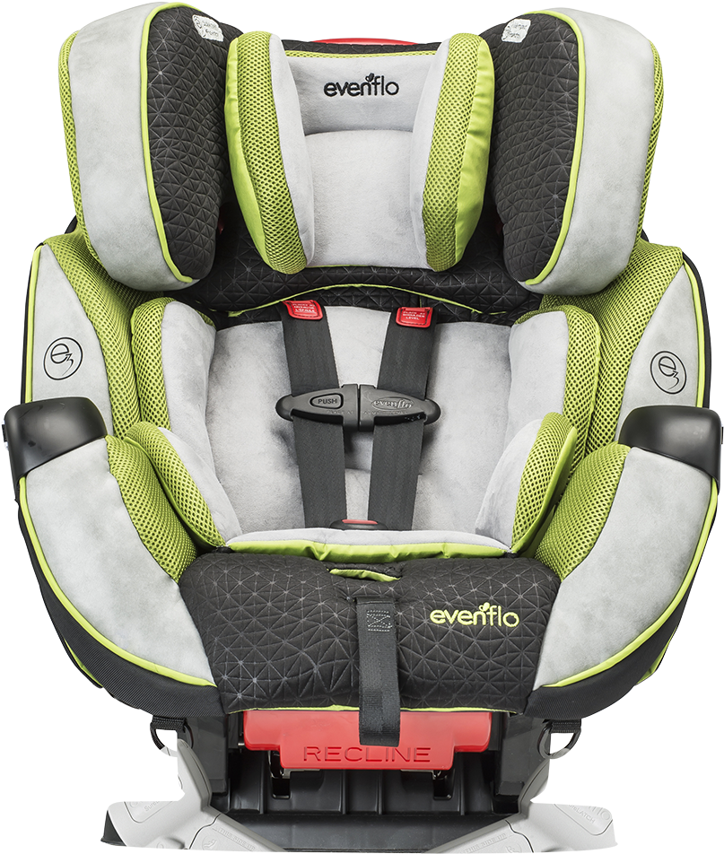 Images - Evenflo Symphony Dlx 65 All-in-one Car Seat (green) (1200x1200), Png Download