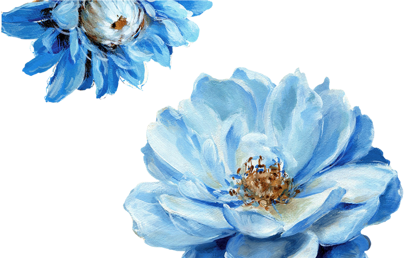 Blue Flowers For Free Download On Mbtskoudsalg Gardening - Lisa Audit Art (1368x855), Png Download