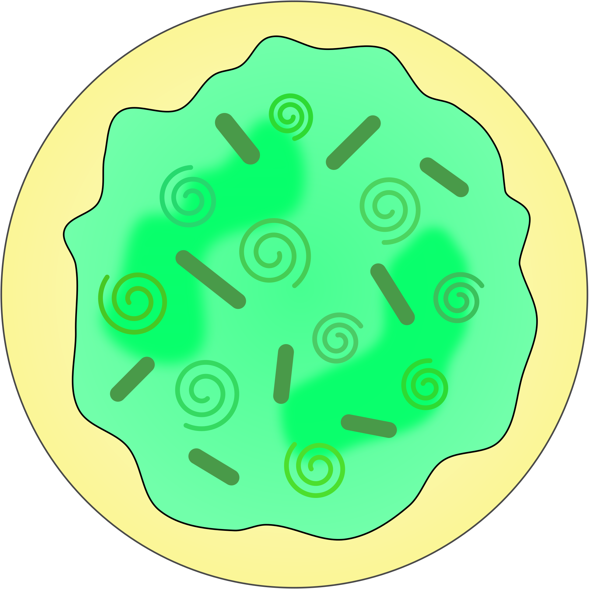 This Free Icons Png Design Of Green Swirl Sugar Cookie (2400x2400), Png Download