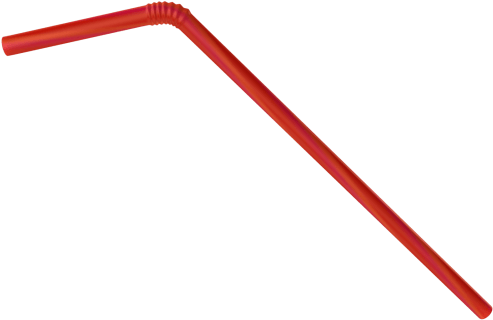 Plastic Straws - Carmine (640x640), Png Download