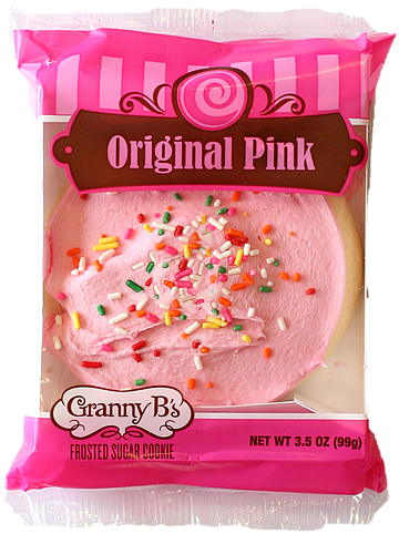 Granny B's Pink Sugar Cookie- - Pink Granny B Cookies (368x518), Png Download