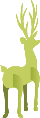 How To Make A 3d Reindeer Christmas Decoration - Cricut (390x390), Png Download