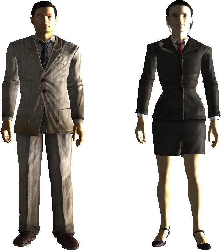 Grimy Prewar Business Wear - Fallout New Vegas Grimy Pre War Businesswear (1051x841), Png Download