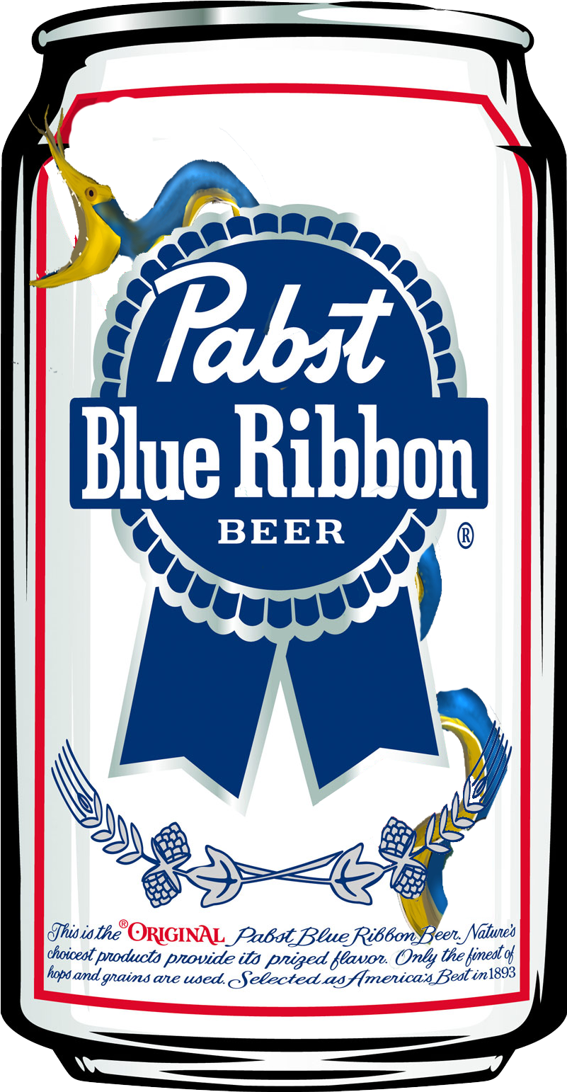 Pabst Blue Ribbon Beer Eel - Pabst Blue Ribbon No Background (1080x1800), Png Download
