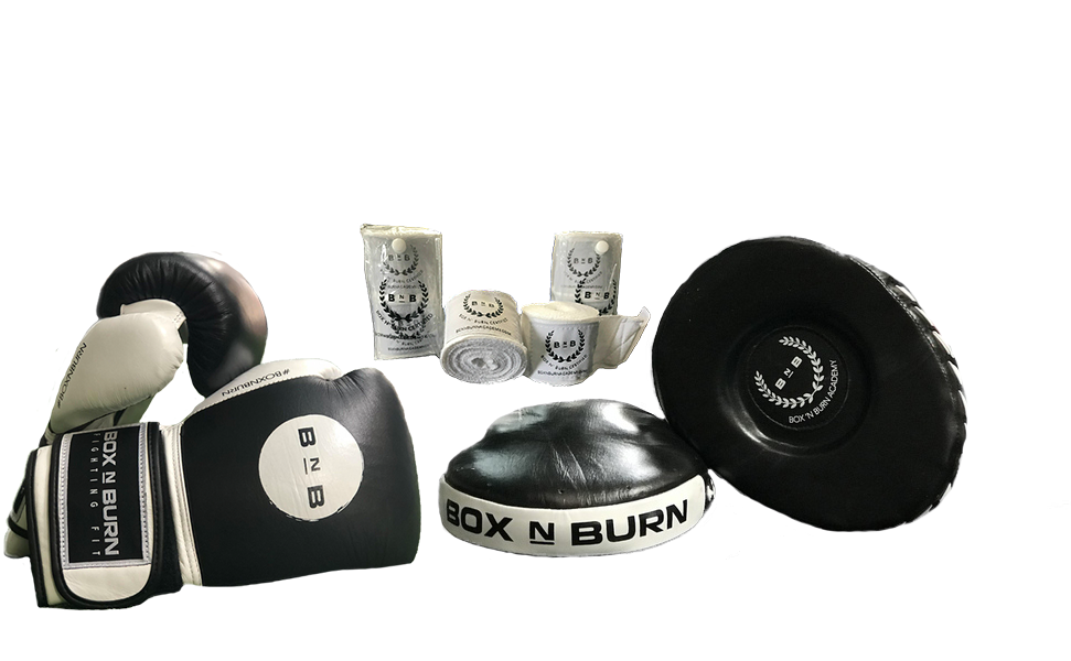 Bundle Mitts, Wraps And Boxing Gloves For Sale With - Box 'n Burn (1044x599), Png Download