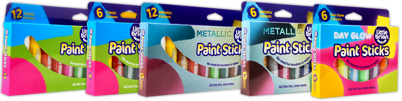 Little Brian Paint Sticks (1378x348), Png Download