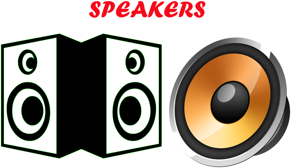 Computer Speakers Png Pic - Speakers Clipart Png (1000x590), Png Download
