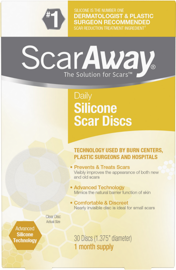Photo Of Scar Away Professional Grade Silicone Daily - Scar Away (1000x1000), Png Download