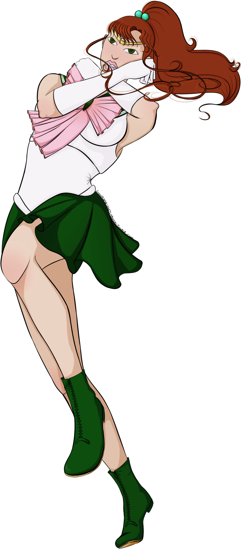 Sailor Jupiter - - Illustration (850x1920), Png Download