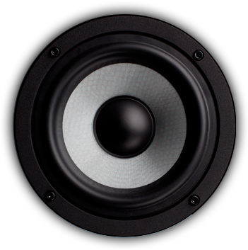 Product - Bass Speakers Round (350x363), Png Download