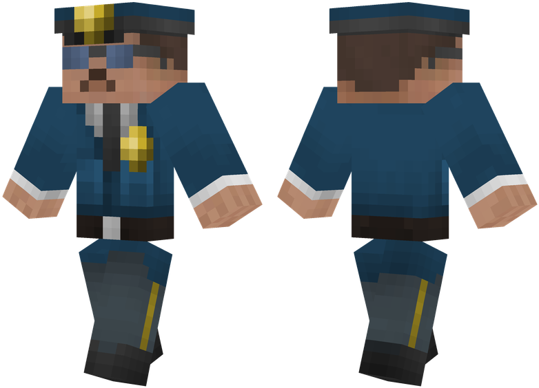 Police Man - Minecraft Skins Policeman (804x576), Png Download