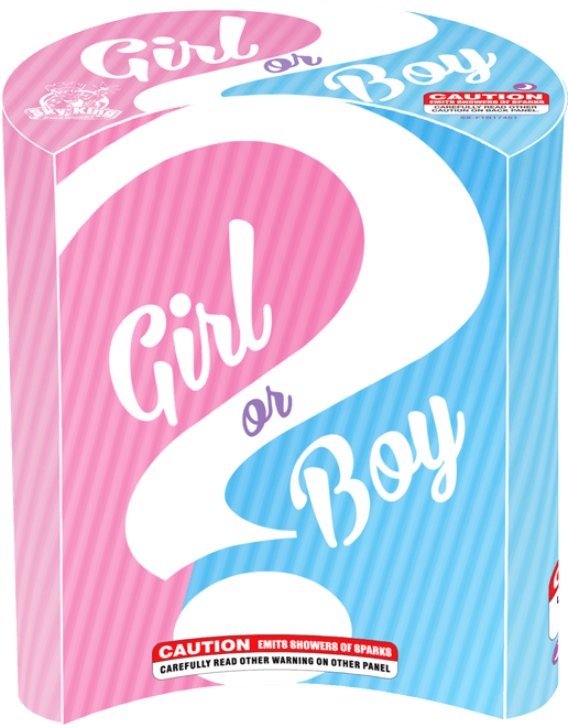 Moon Shaped Fountain Blue - Gender Reveal Firework Fountain (700x700), Png Download