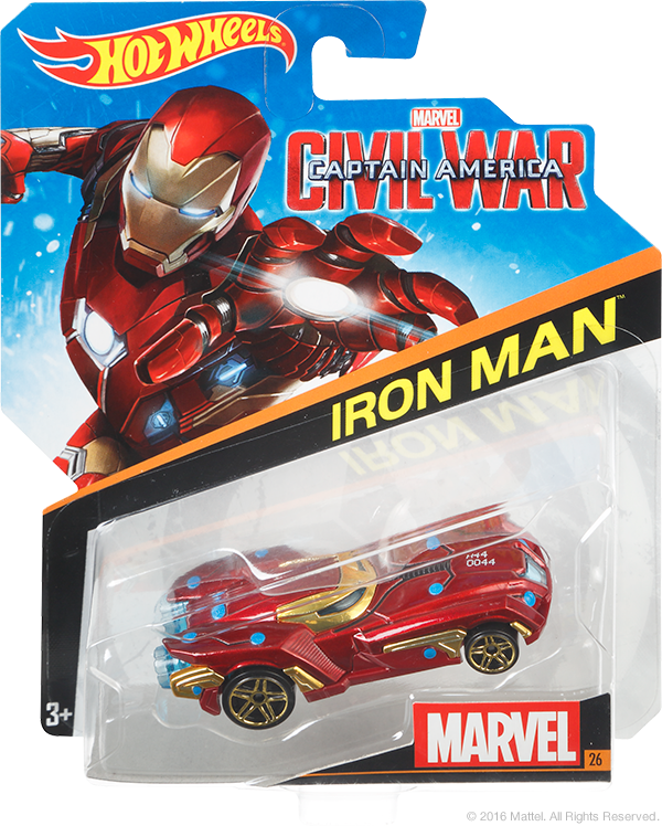 Hot Wheels Marvel Civil War (600x748), Png Download