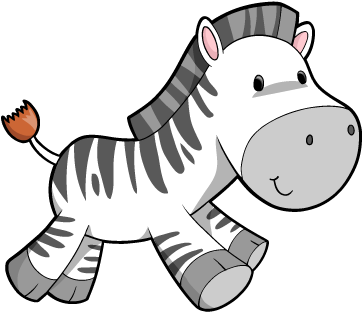 Cartoon Cute Baby Zebra - Cute Baby Zebra Cartoon (420x418), Png Download
