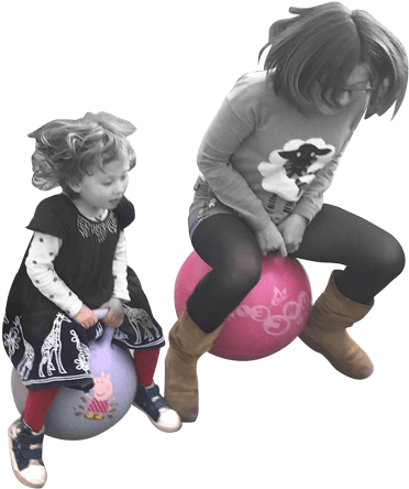 Happy Children Space Hoppers - Child (400x460), Png Download