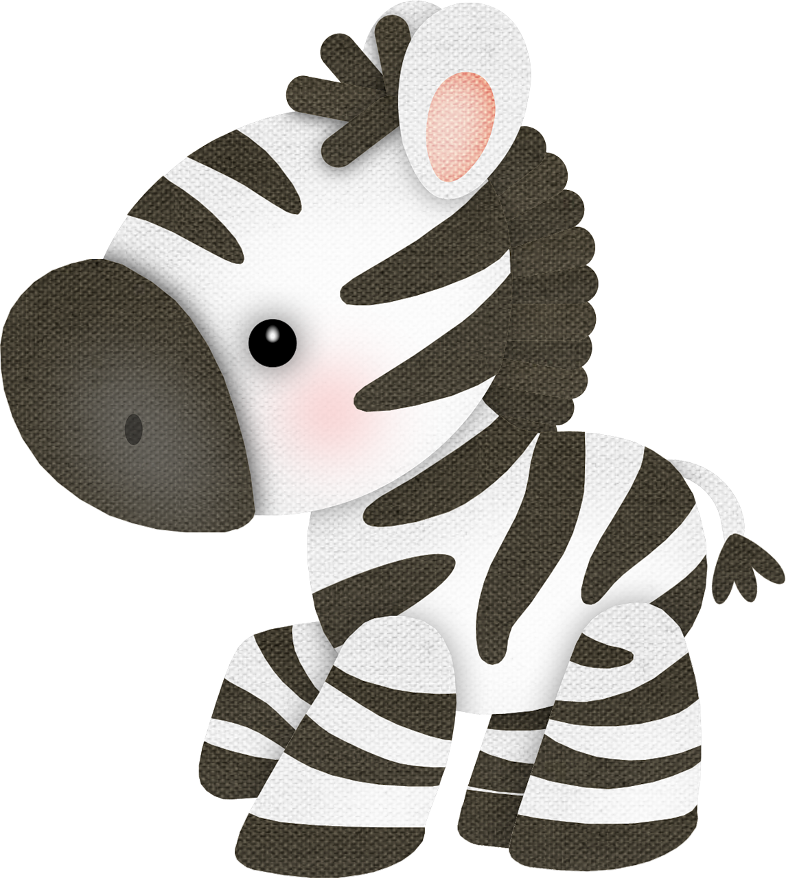 Safari‿✿⁀°•○ Baby Clip - Blue-classic Cute Personalized Zebra Apron (447x500), Png Download