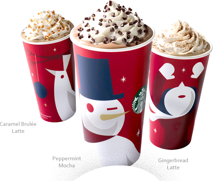 December - Starbucks Buy One Get One Free December (438x373), Png Download