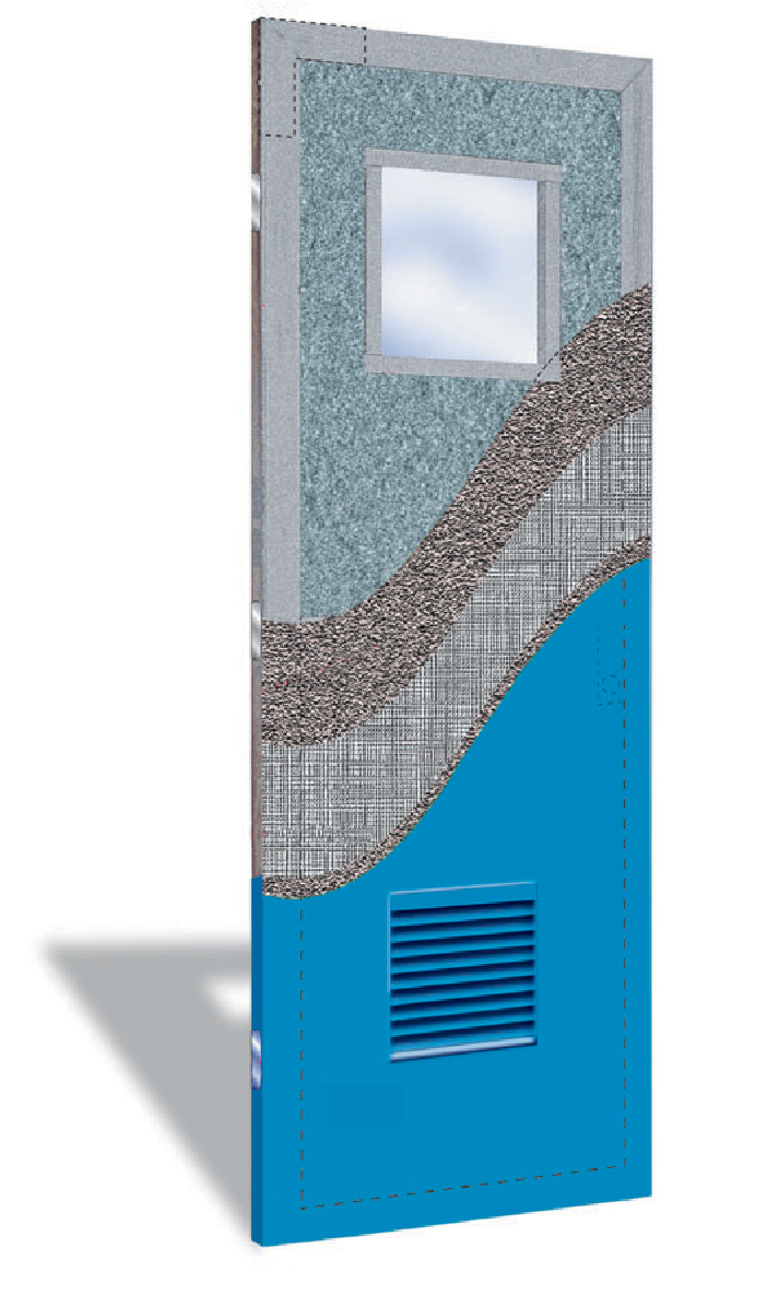 Pdf Fire Rated Fiberglass Door And Frame Construction - Fire Rated Frp Doors (906x1256), Png Download