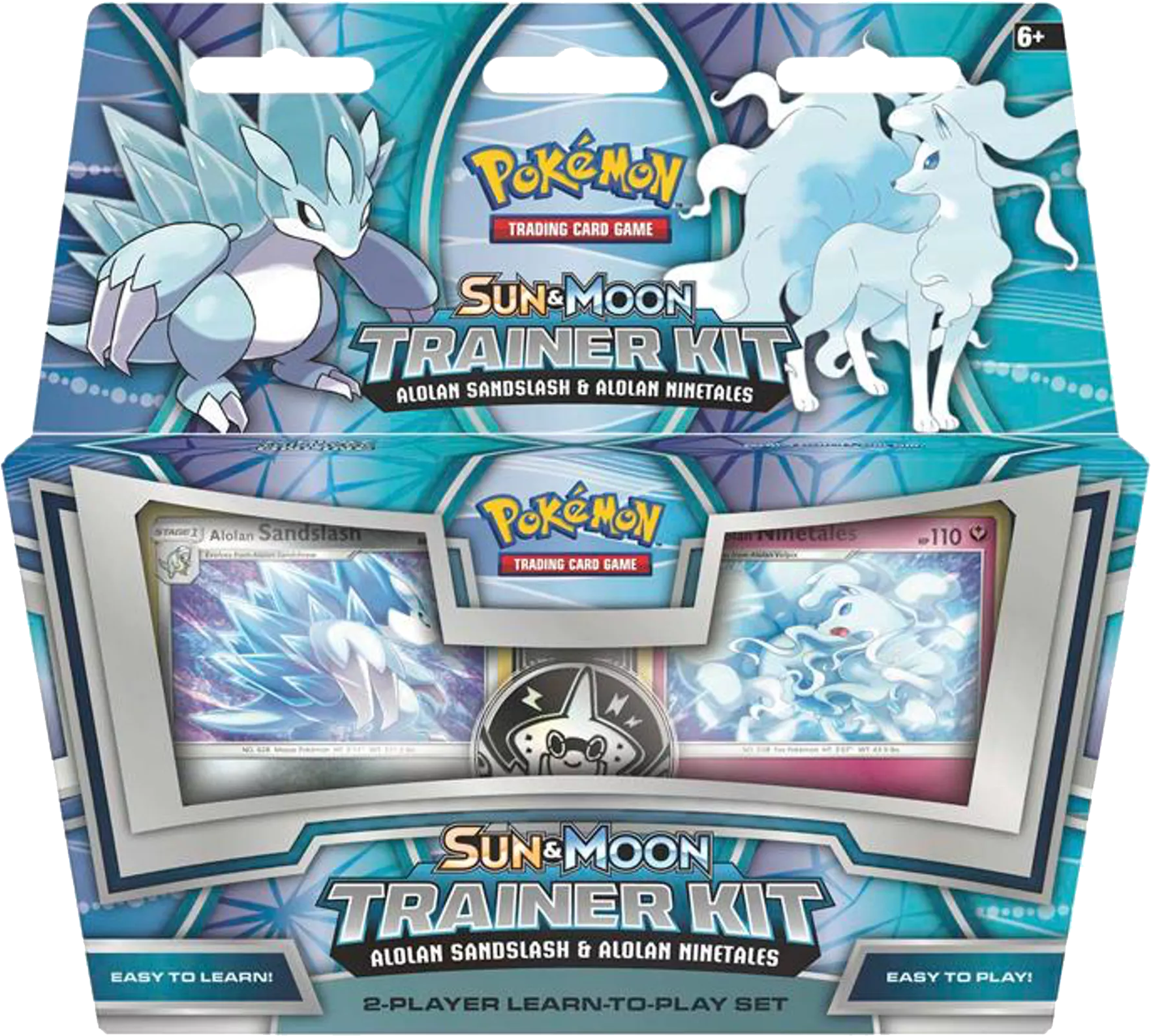 Sun & Moon Trainer Kit-alolan Sandslash & Alolan Ninetales - Alolan Sandslash Trainer Kit (600x538), Png Download