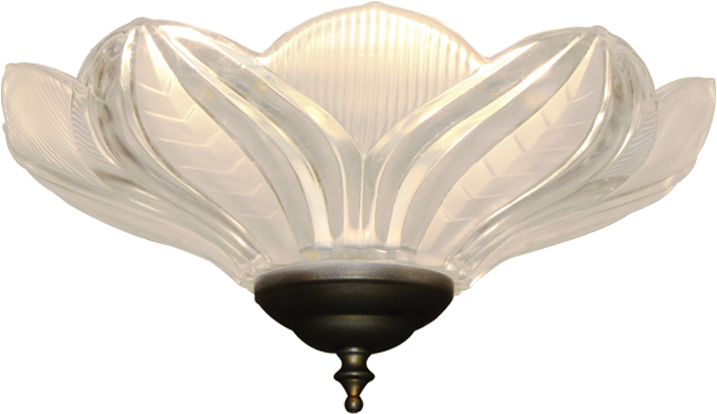Picture Of 170 Artisan Glass Bowl Light - Ceiling Fan (950x700), Png Download