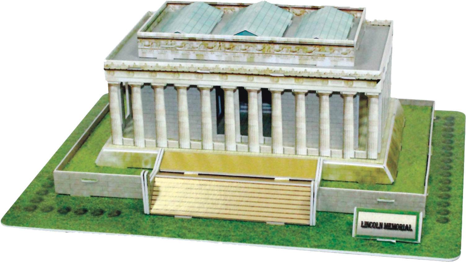 42pcs Lincoln Memorial 3d Puzzle - 3d Lincoln Memorial Washington Dc Puzzle Model Kit (1653x1244), Png Download