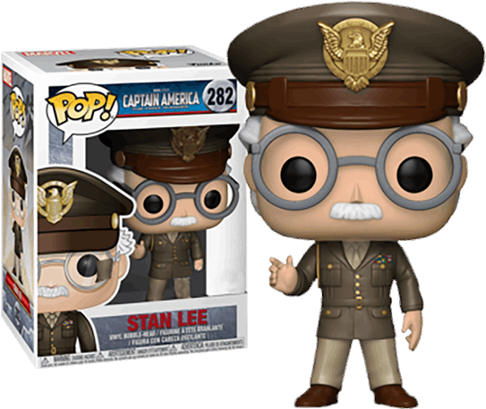 Stan Lee General Cameo Pop Vinyl Figure - Funko Pop Marvel Stan Lee (600x600), Png Download