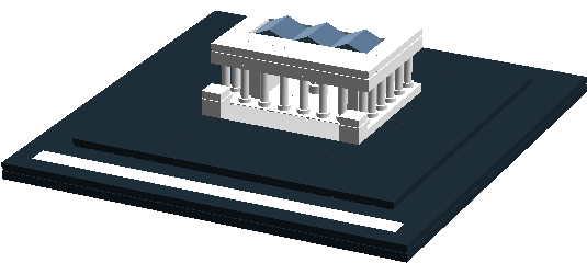 Microscale Lincoln Memorial - Electronics (1336x716), Png Download