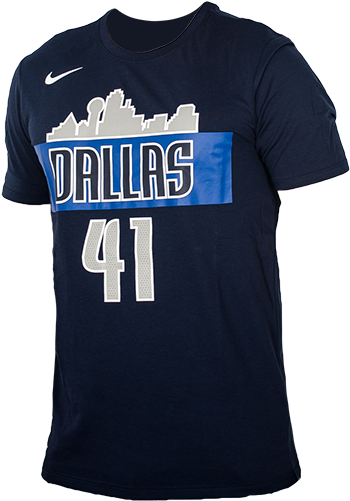 Nike Nba Dallas Mavericks Dirk Nowitzki Dri-fit Tee - Nba Dallas T Shirt (500x500), Png Download