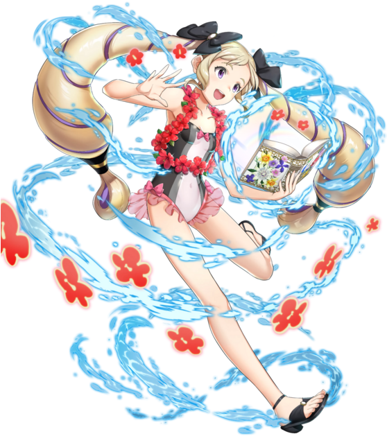 Elise, Tropical Flower - Fire Emblem Heroes Elise Summer (600x684), Png Download