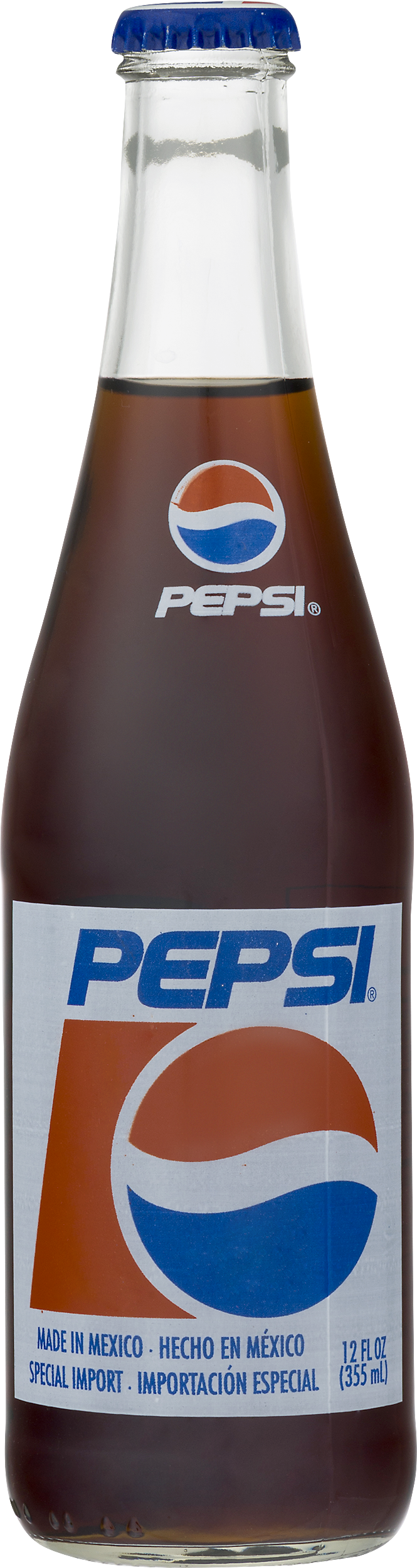 Pepsi Mexican Soda - 12 Fl Oz Bottle (665x2500), Png Download