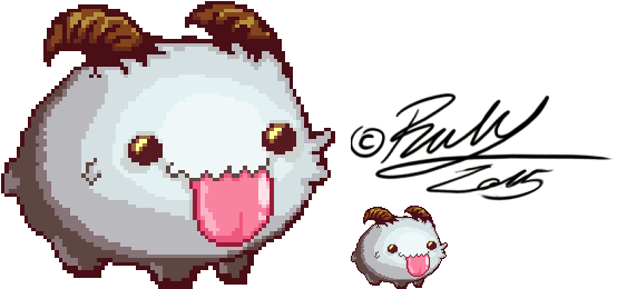 Pixely Poro - Smash Bros (625x295), Png Download