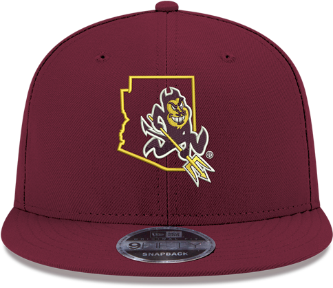 Ncaa Arizona State Sun Devils Native State Outline - Game Day Outfitters Ncaa Arizona State Sun Devils Banner (500x500), Png Download