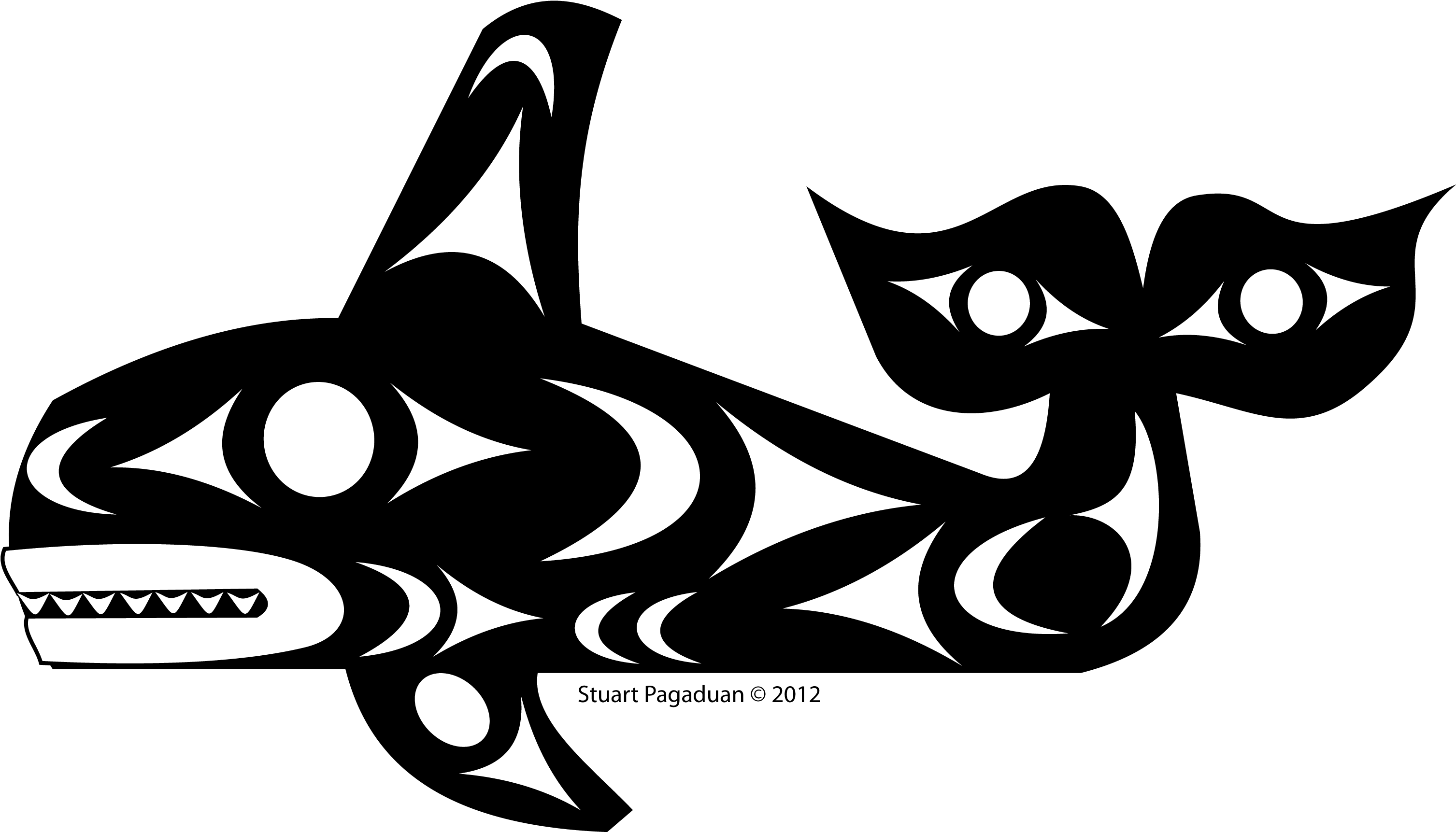 Killer Whale Qul Lhanumutsun - Mi Kmaq Animal Symbolism (3061x1747), Png Download