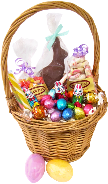 Easter Eggs-travaganza - Transparent Easter Eggs Basket Png (500x624), Png Download