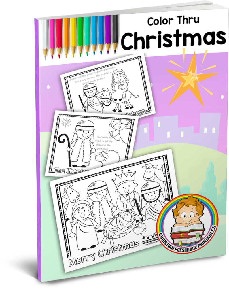 Christmas Colouring Pages Bible With Coloring Christian - Coloring Book (795x1003), Png Download