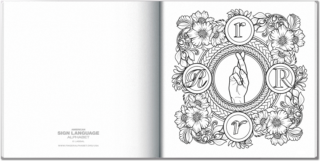 37 Asl Coloring - Auslan (1191x595), Png Download