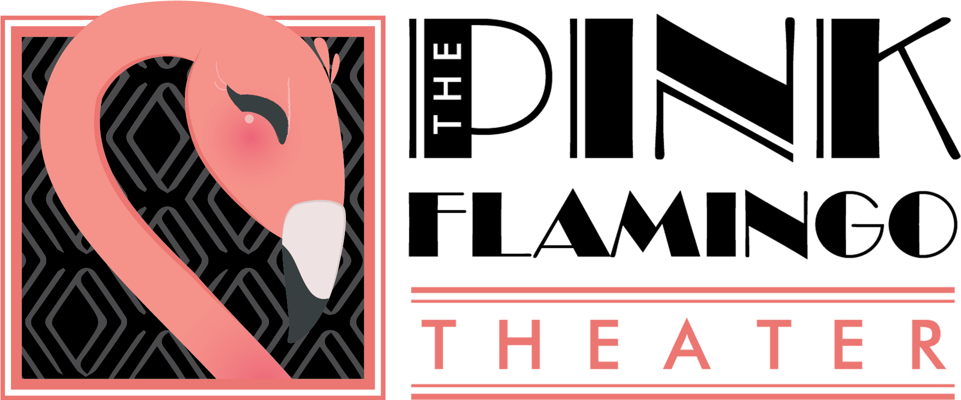 Logo - Pink Flamingo Theater Monterey (2017x862), Png Download