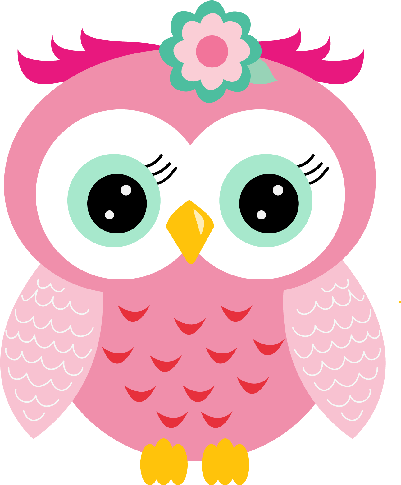 Nice Free Party Printable And Free Printable Boxes - Coruja Rosa (1290x1614), Png Download