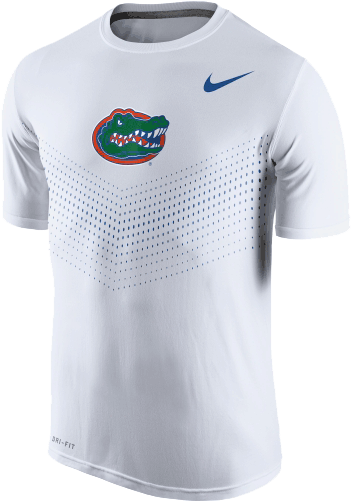 -team Logo Above Iconic Chevron Insignia - Gator Shirts Nike (500x500), Png Download