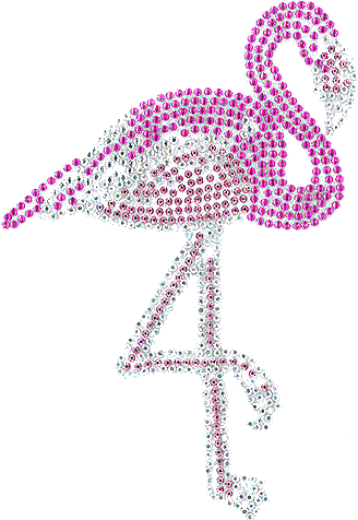 S1765<br>hot Pink Flamingo - Swan (500x480), Png Download