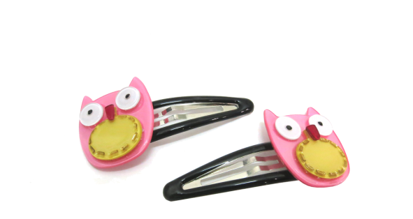 Bo Hairclip - Pink Owl - Owl (600x600), Png Download