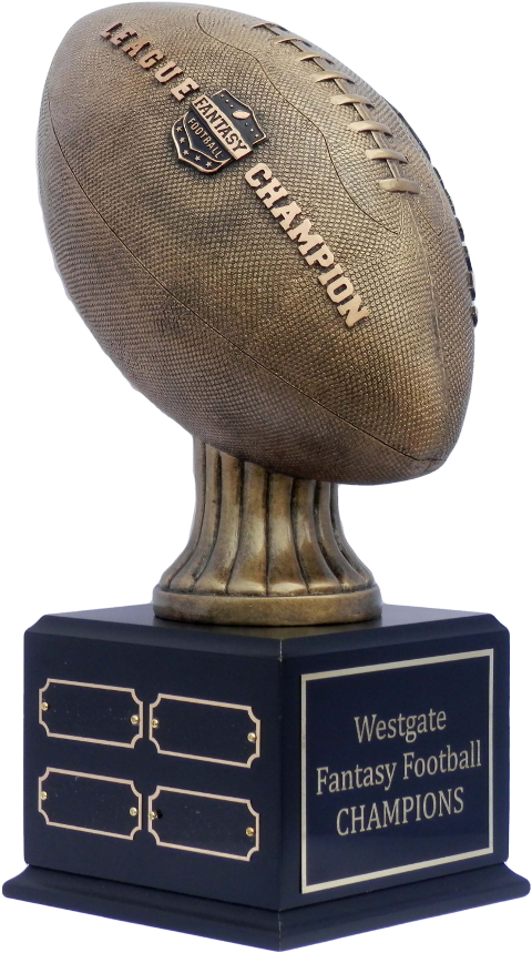 League Champion Fantasy Football Perpetual Trophy -front - American Football (900x900), Png Download