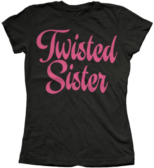 Twisted Sister Twisted Script - Ladies Girls Jr Xl (550x550), Png Download