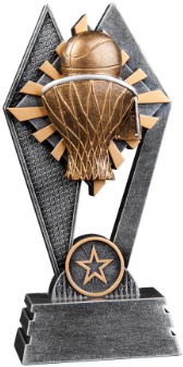 Basketball Sun Ray Award - Race Trophy (350x350), Png Download