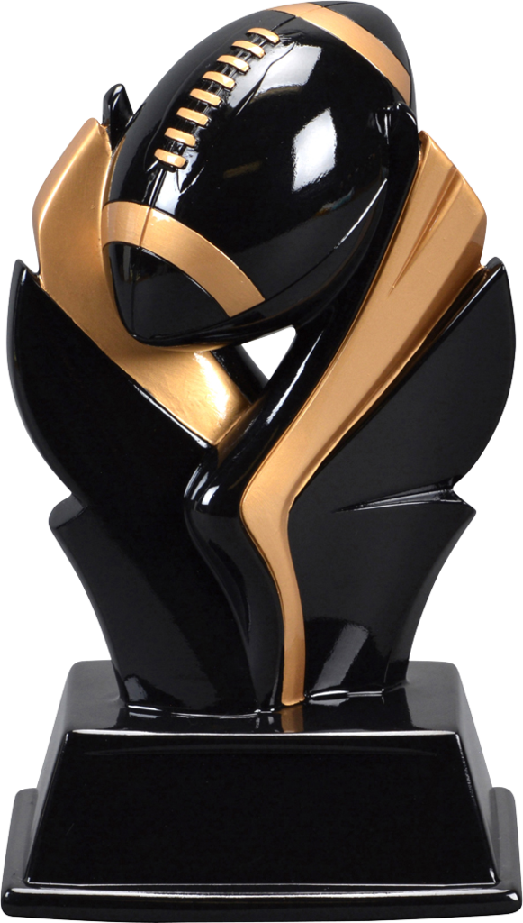 Valkyrie Resin Football Trophy - Resin (581x1024), Png Download