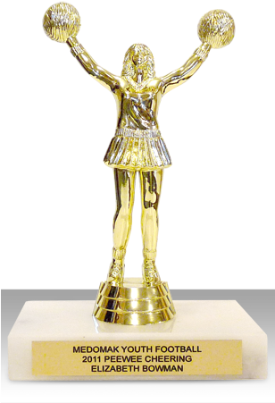 Cheering Trophie - Maine Printing & Embroidery (307x461), Png Download