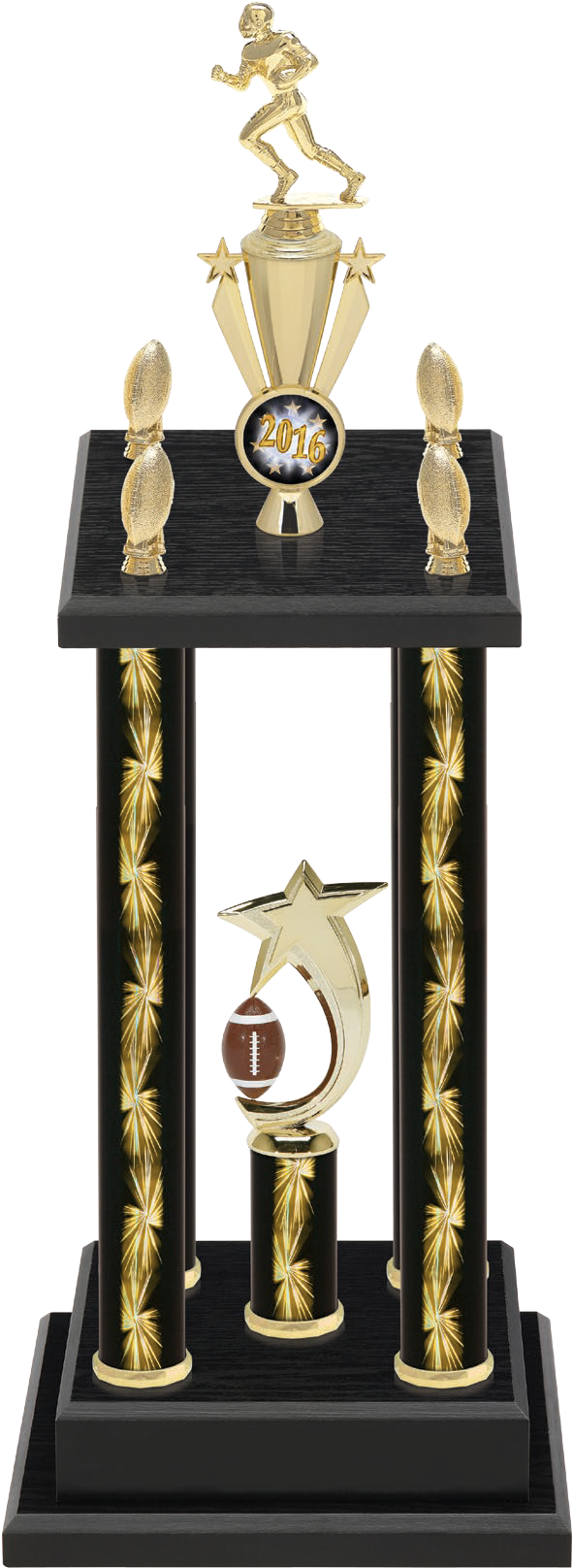 Football Trophy 31" (733x1955), Png Download